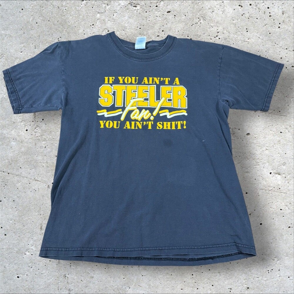 Y2k Pittsburgh Steelers Bootleg T Shirt Mens Large NFL Graphic Football Tee